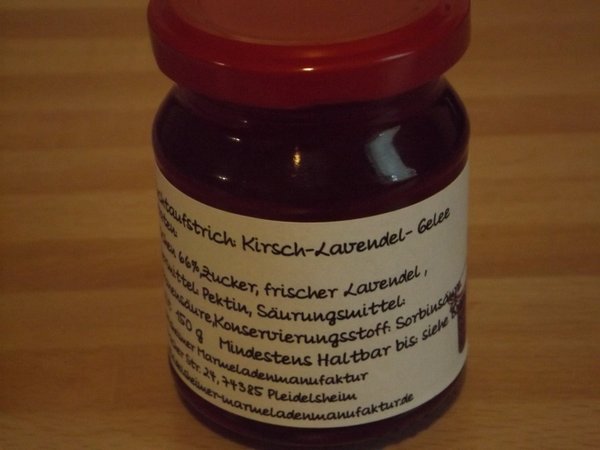 Kirsch-Lavendel-Gelee 150g