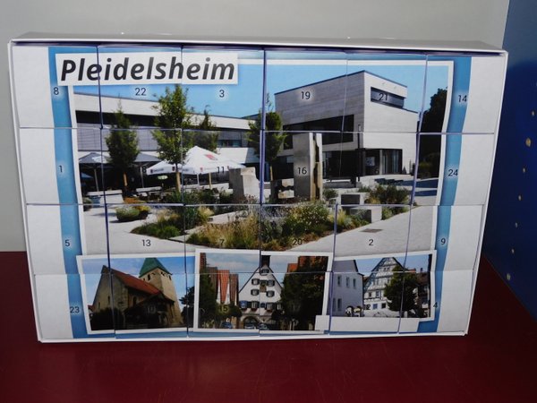 Adventskalender Pleidelsheim mit 24 50g Gläser