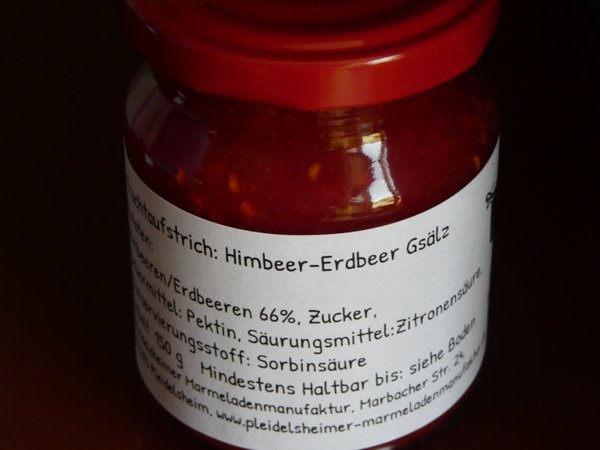 Himbeer-Erdbeer-Gsälz 150g